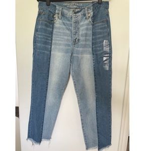 Vintage Hi-Rise American Eagle Two-Tone Jeans